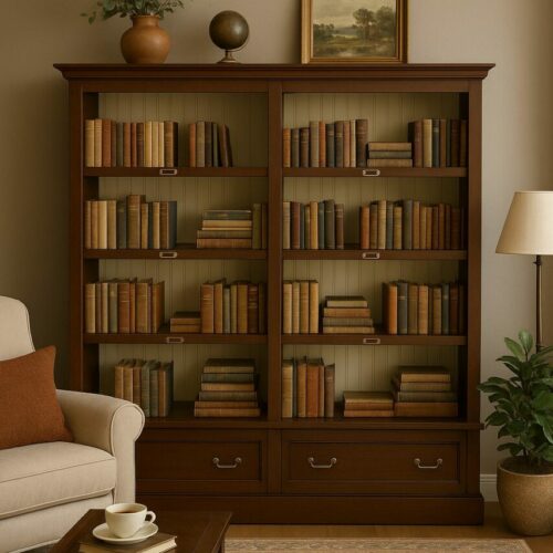 Librería, Estantería de dos módulos.